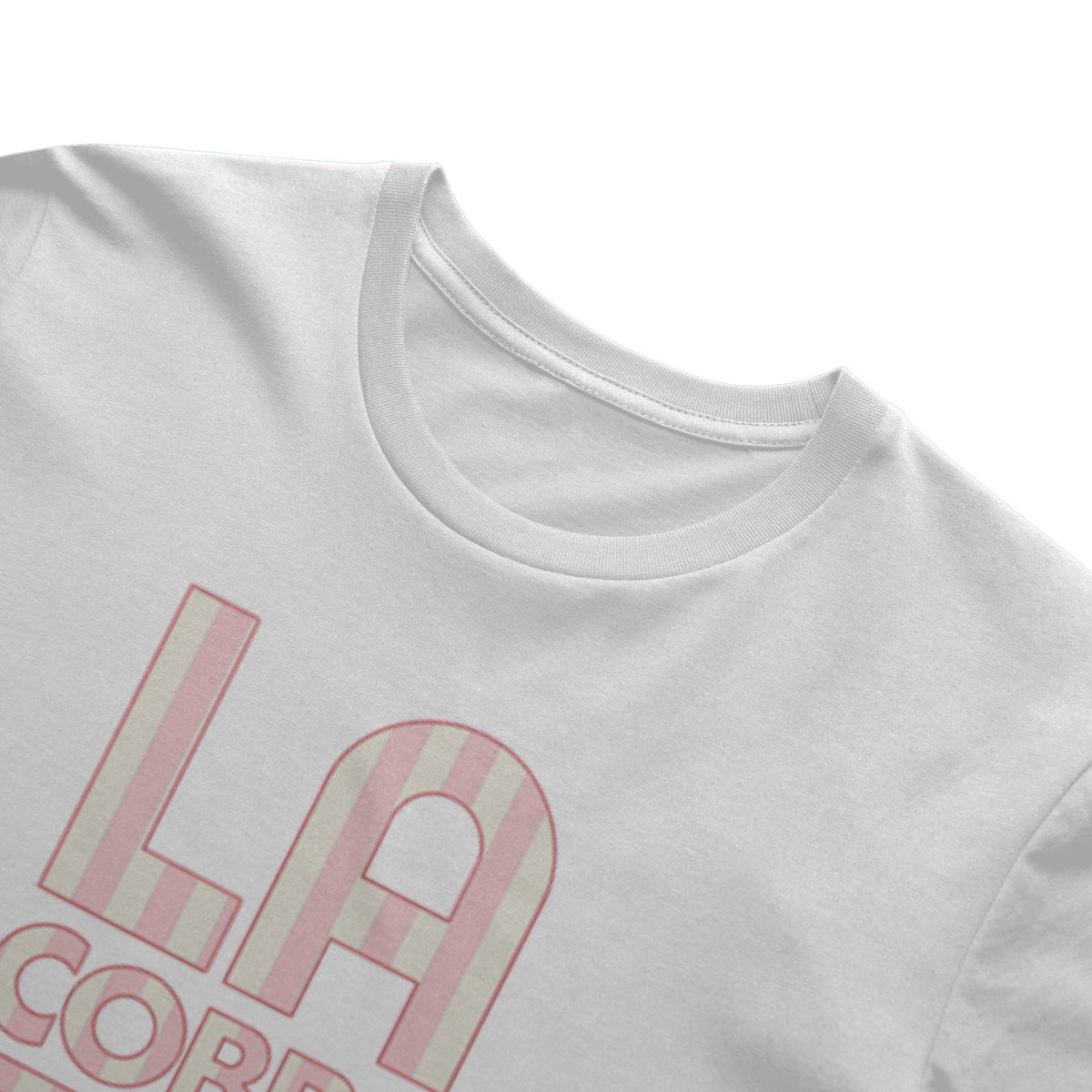 La Cobra Cabana stripe Pink Heavyweight Tee