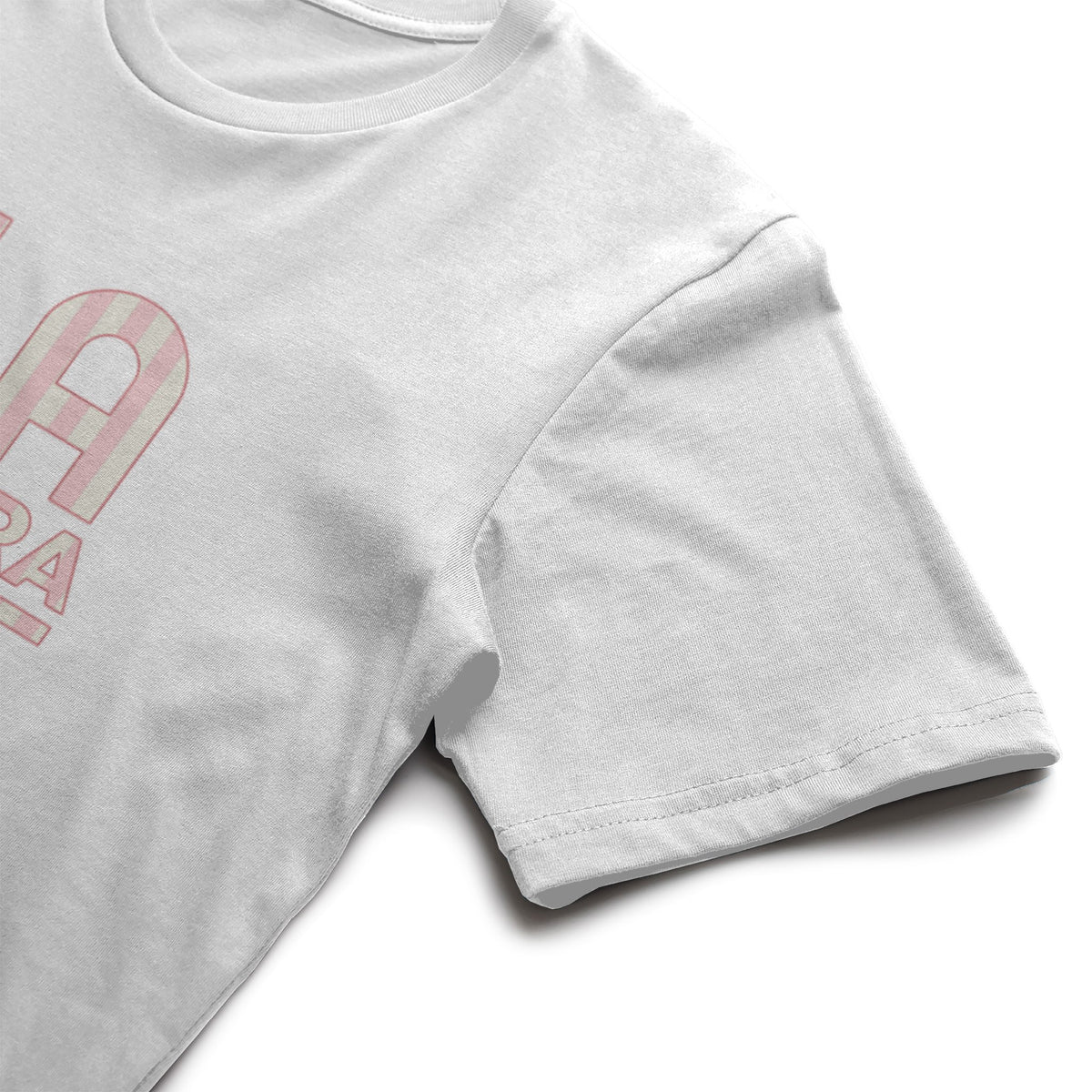 La Cobra Cabana stripe Pink Heavyweight Tee