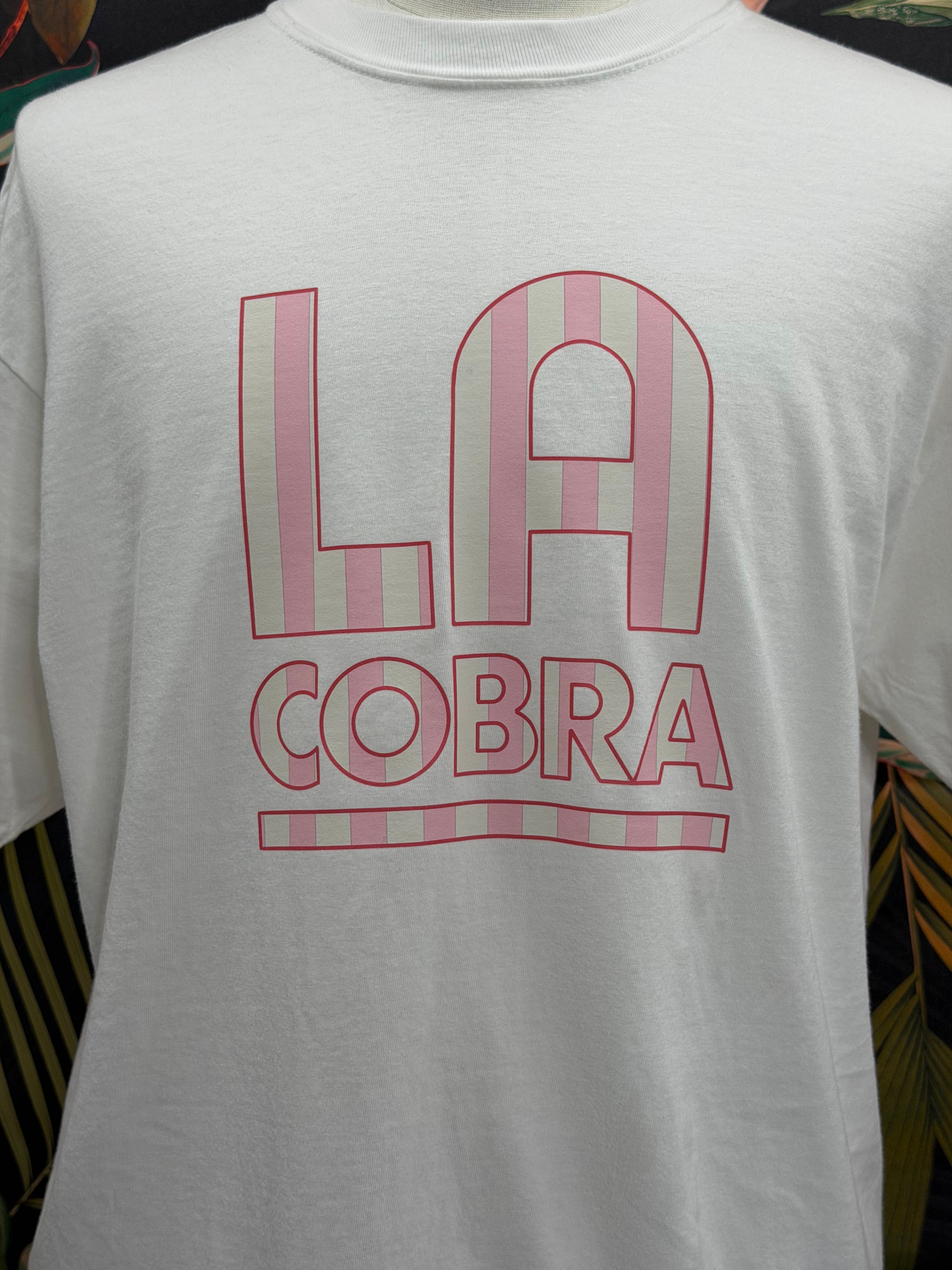 Cabana Stripe Heavyweight Tee - Pink