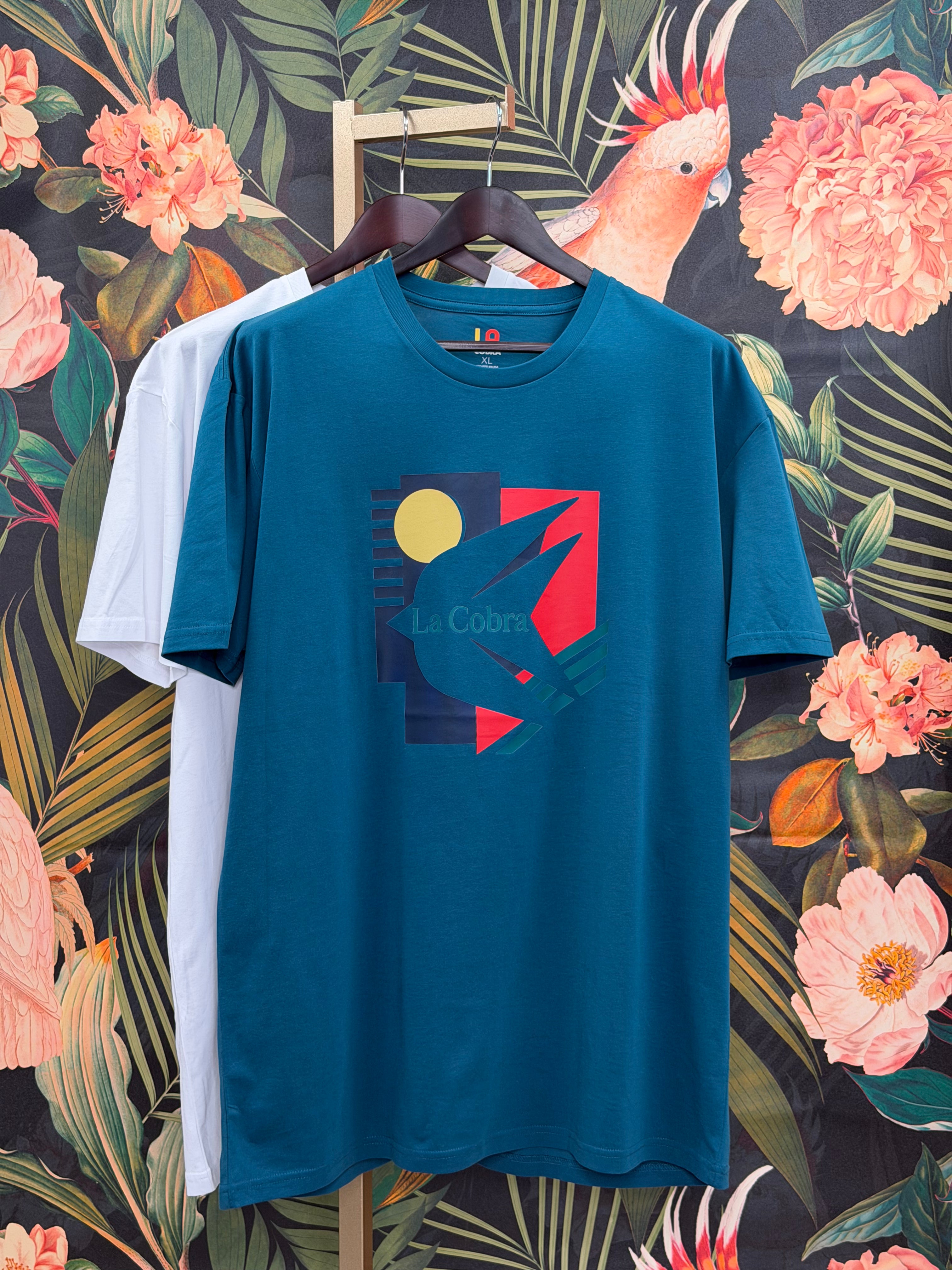 As Above Cross Court Midweight Tee - Atlantic